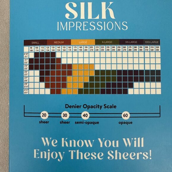 Silk Impressions Sheer All Day Control Top Pantyhose L 20 Denier Coffee 4-Pack - Picture 5 of 11